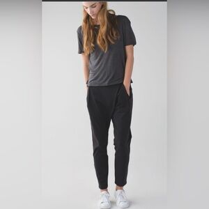 Lululemon Yogini Trouser Pant Black with white dot print Size 6